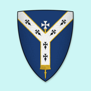 An image of Arms displayed by Henry de Loundres as Archbishop of Dublin, at the signing of Magna Charta