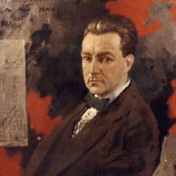 An image of Gogarty as painted in 1911 by William Orpen