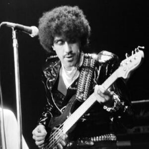 An image of Lynott performing in 1980