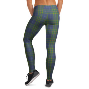 Ireland blue tartan women's leggings