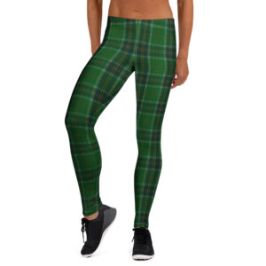 Ireland green tartan women's leggings