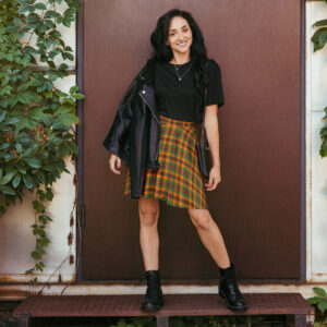 Derry tartan skater skirt
