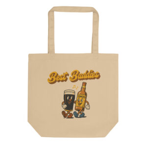 Best Buddies pint & whiskey eco tote bag