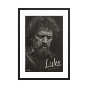 Luke Kelly framed matte paper poster