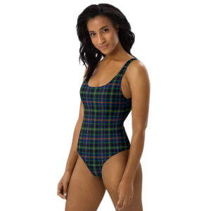 Offaly tartan one-piece swimsuit