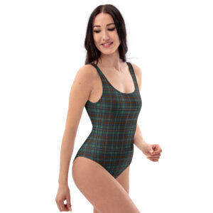 Kerry tartan one-piece swimsuit