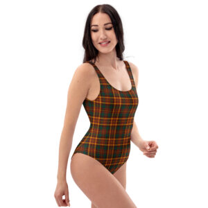 Monaghan tartan one-piece swimsuit