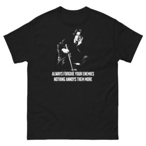 Oscar Wilde always forgive your enemies unisex t-shirt