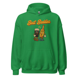 Best Buddies pint & whiskey unisex hoodie